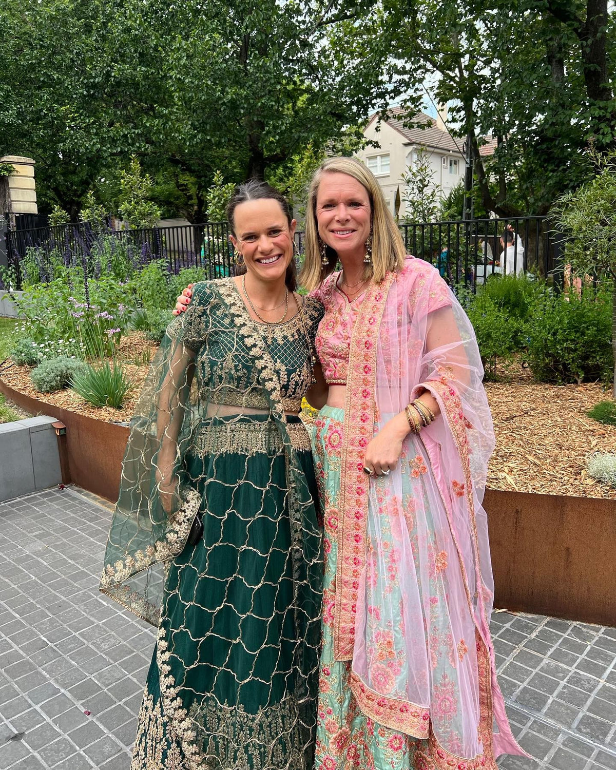 Customer wearing a Chari outfit